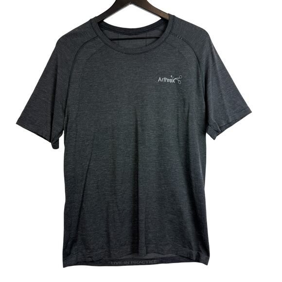 Lululemon Mens Swiftly Tech COMPANY LOGO TShirt Gray - M - Picture 1 of 7